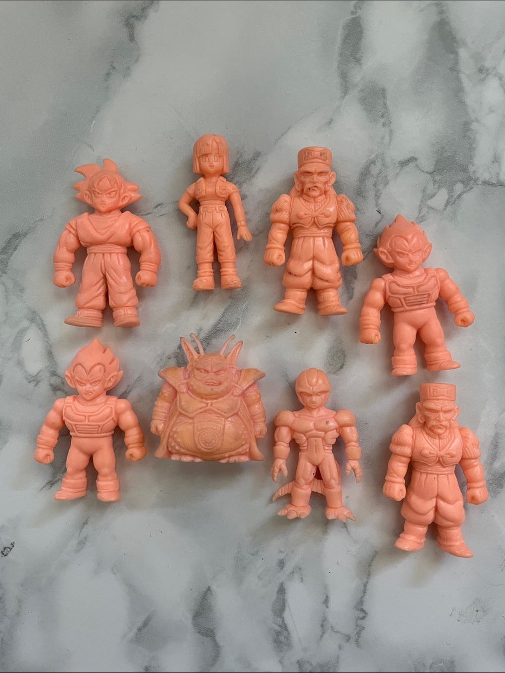 Vintage Dragon Ball KEshi rubber figures - used